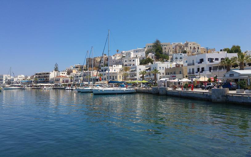 Naxos Town water front